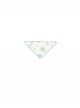 Fresh Pastoral Pink Green Flower Bird Pattern Print Edge Clip Ribbon Sweet Lolita Triangle Scarf