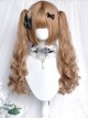 Fantasy Star Series Flaxen Golden Bangs Princess Little Witch Curly Sweet Lolita Double Ponytail Wig