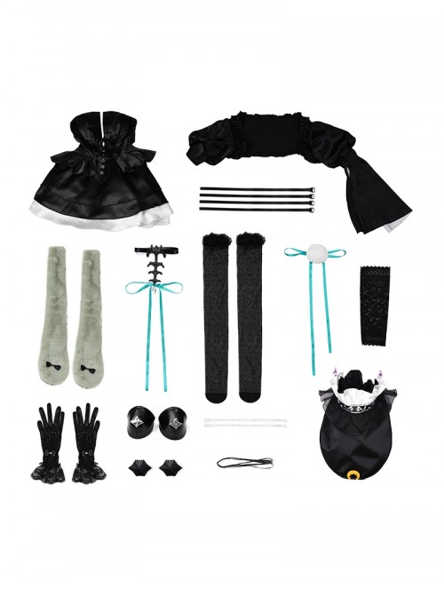 Game Arknights Halloween Cosplay Wakaba Mutsumi The Puppeteered Ego Costume Set