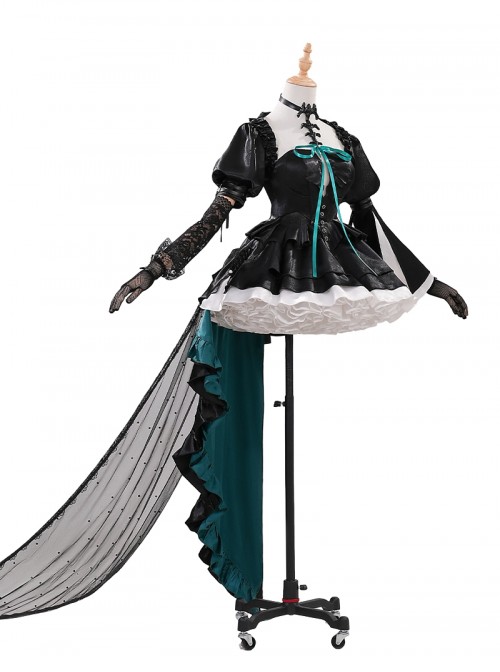 Game Arknights Halloween Cosplay Wakaba Mutsumi The Puppeteered Ego Costume Set