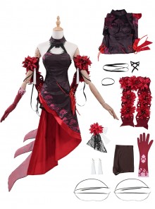 Game Honkai Impact 3 Halloween Cosplay Seele Vollerei Black Moran Jinghua Costume Set