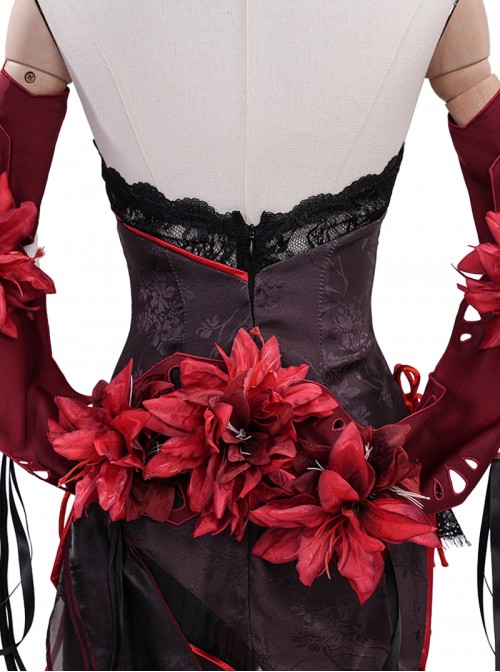 Game Honkai Impact 3 Halloween Cosplay Seele Vollerei Black Moran Jinghua Costume Set