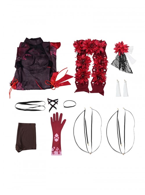 Game Honkai Impact 3 Halloween Cosplay Seele Vollerei Black Moran Jinghua Costume Set