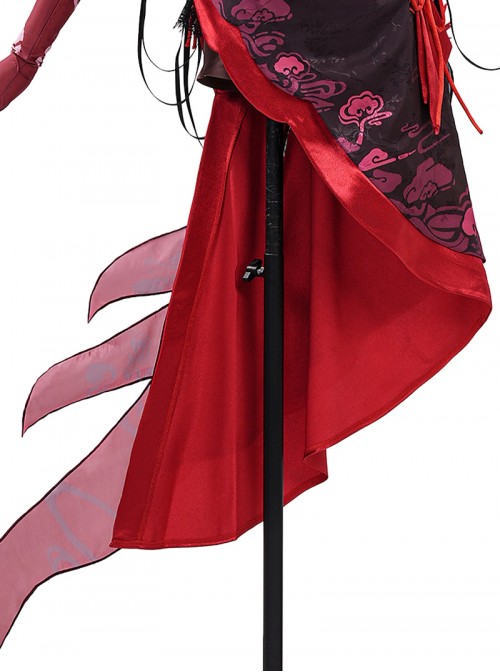 Game Honkai Impact 3 Halloween Cosplay Seele Vollerei Black Moran Jinghua Costume Set