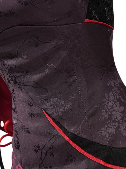 Game Honkai Impact 3 Halloween Cosplay Seele Vollerei Black Moran Jinghua Costume Set