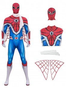Japanese TV Spider Man Supaidaman Toe Halloween Cosplay Spider Man New Battle Suit Bodysuit Version Costume Set