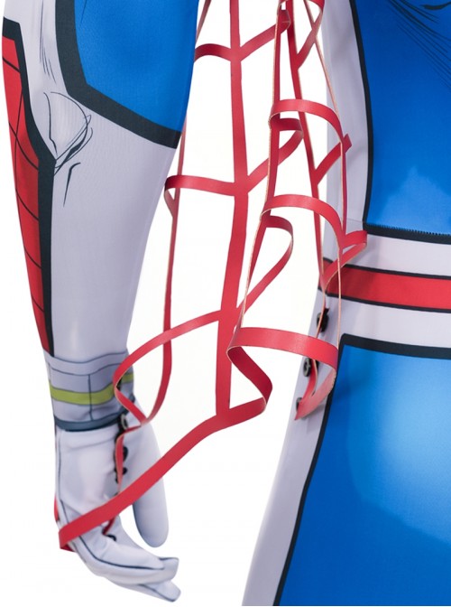 Japanese TV Spider Man Supaidaman Toe Halloween Cosplay Spider Man New Battle Suit Bodysuit Version Costume Set