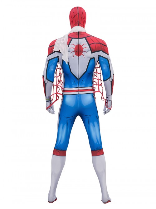 Japanese TV Spider Man Supaidaman Toe Halloween Cosplay Spider Man New Battle Suit Bodysuit Version Costume Set