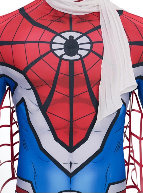 Japanese TV Spider Man Supaidaman Toe Halloween Cosplay Spider Man New Battle Suit Bodysuit Version Costume Set