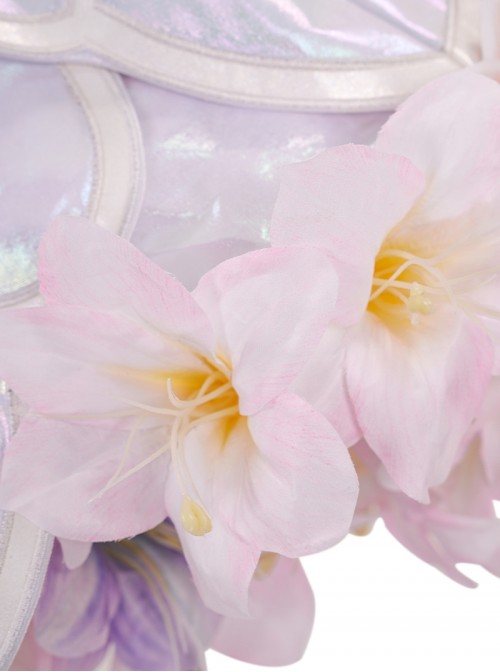 Game Overwatch Halloween Cosplay Kiriko Floral Wedding Flower Bridal Costume Set Without Shoes