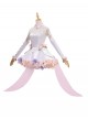 Game Overwatch Halloween Cosplay Kiriko Floral Wedding Flower Bridal Costume Set Without Shoes