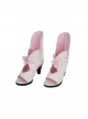 Game Overwatch Halloween Cosplay Kiriko Floral Wedding Flower Bridal Accessories Pink High Heels