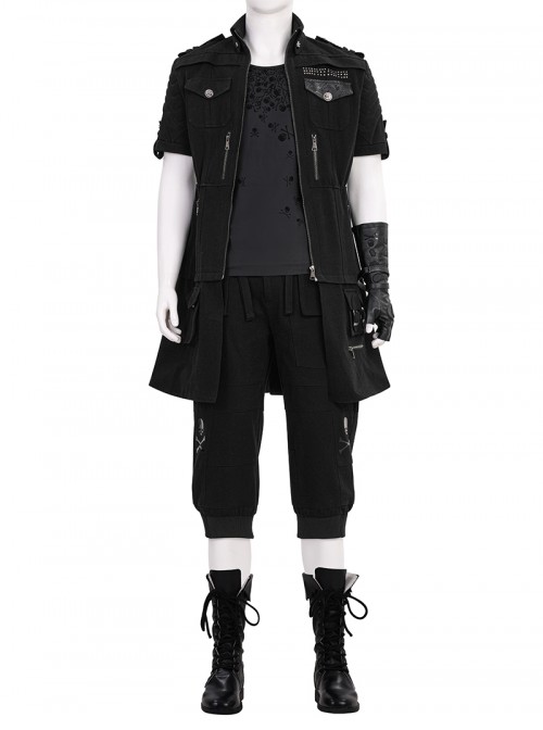 Game Kingsglaive Final Fantasy XV Halloween Cosplay Noctis Lucis Caelum Accessories Black Boots