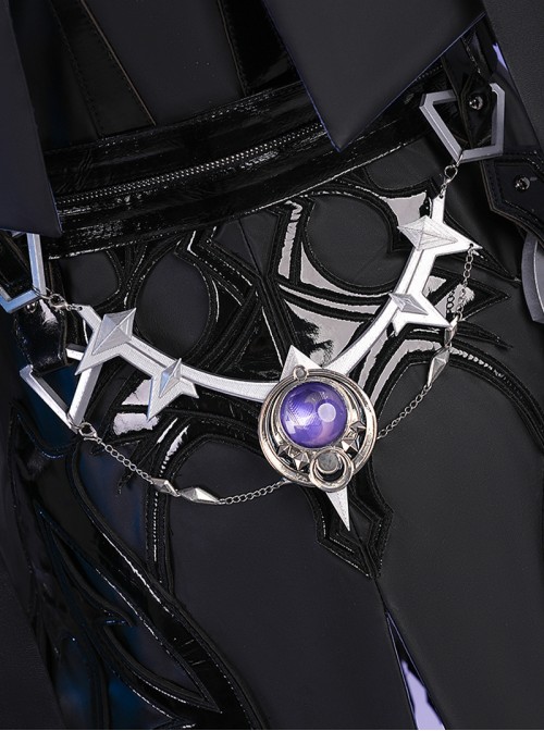 Game Genshin Impact Halloween Cosplay Kyryll Chudomirovich Flins Costume Set