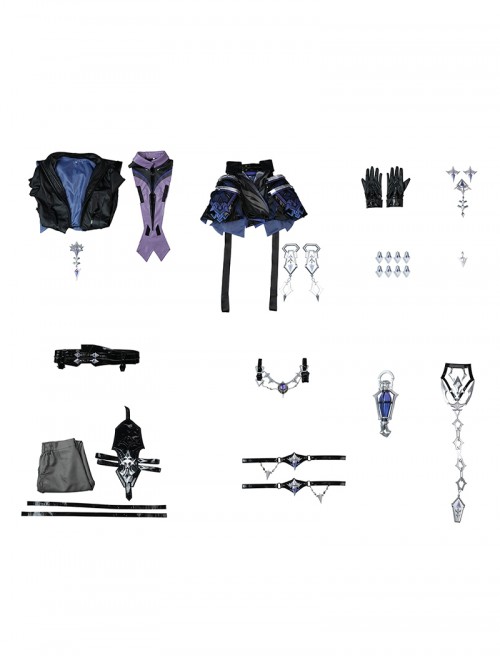 Game Genshin Impact Halloween Cosplay Kyryll Chudomirovich Flins Costume Set