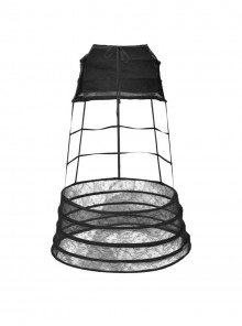Love Magic Box Series Black Multi-Layer Circular Lace Support French Halloween Gothic Birdcage Petticoat