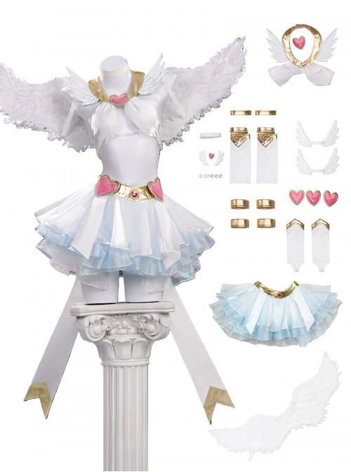 New Panty Stocking With Garterbelt Halloween Cosplay Panty New Angel Clothes Upgraded Version Costume Set