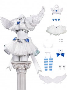 New Panty Stocking With Garterbelt Halloween Cosplay Stocking New Angel Clothes Upgraded Version Costume Set