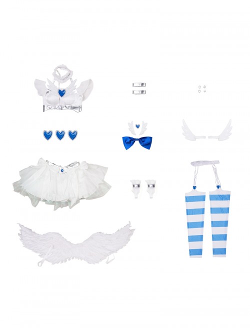 New Panty Stocking With Garterbelt Halloween Cosplay Stocking New Angel Clothes Upgraded Version Costume Set