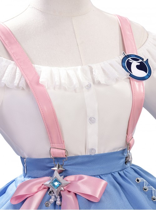 Game Honor Of Kings Halloween Cosplay Yao Luckin Coffee Collaboration Costume Set