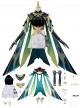 Game Genshin Impact Halloween Cosplay Nefer Costume Set Without Shoes