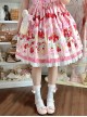 Momo Fairy Collaboration Cute Bunny Bowknot Bayberry Pom Pom Lace Trim Sweet Lolita Mid-Calf Socks