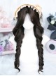 All Match Dark Brown Daily Natural Airy Bangs Classic Lolita Long Curly Wig