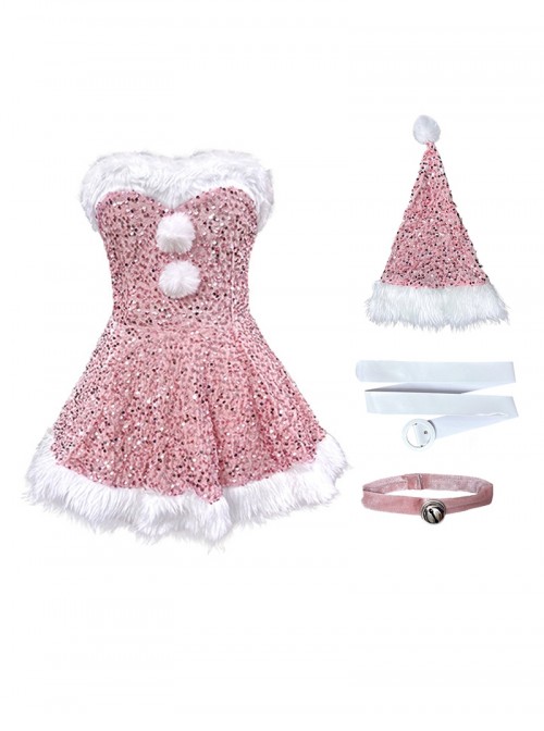 Original Christmas Series Halloween Cosplay Christmas Sequined Sexy Cute Princess Party Bunny Girl Costume Set