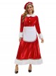 Original Christmas Series Halloween Cosplay Red White Christmas Holiday Party Santa Claus Dress Costume Hat Apron Set