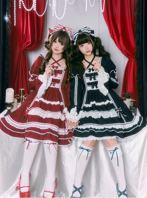 Cute Ballet Style Japanese Style Bowknot Ribbon White Lace Sweet Lolita Cotton Calf Socks