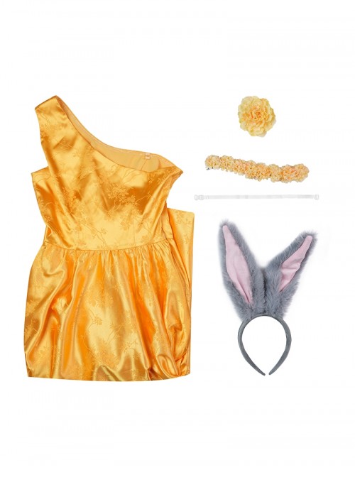 Zootopia 2 Rise Of The NonMammalians Halloween Cosplay Judy Hopps Yellow Dress Costume Set