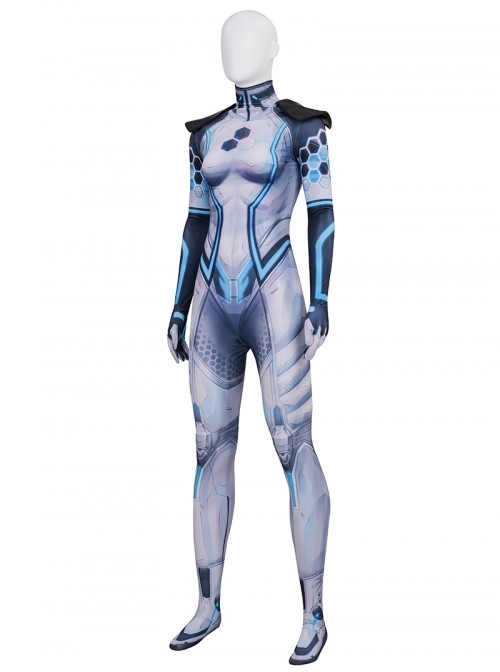 Game Marvel Rivals Halloween Cosplay Invisible Woman Future Foundation Bodysuit Costume Set