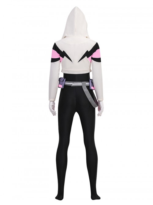 Your Friendly Neighborhood Spider Man Season 2 Halloween Cosplay Spider Gwen Costume Set Without Shoes
