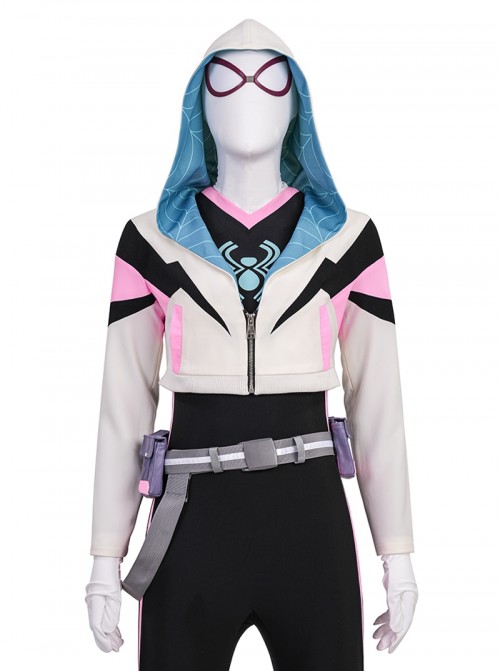 Your Friendly Neighborhood Spider Man Season 2 Halloween Cosplay Spider Gwen Costume Set Without Shoes