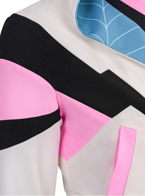 Your Friendly Neighborhood Spider Man Season 2 Halloween Cosplay Spider Gwen Costume Set Without Shoes