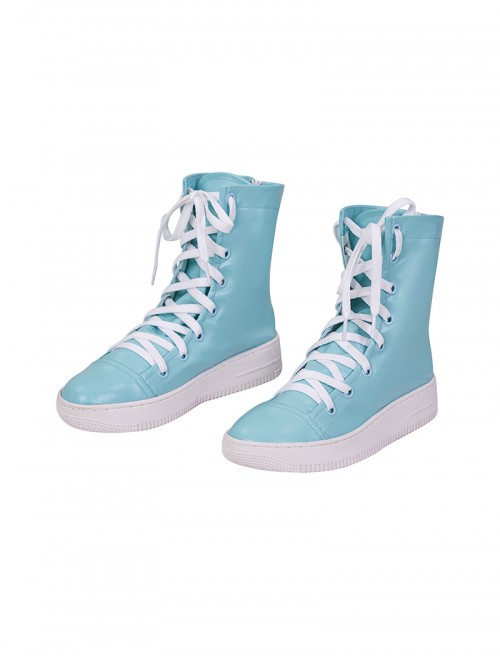 Your Friendly Neighborhood Spider Man Season 2 Halloween Cosplay Spider Gwen Accessories Blue High Top Shoes