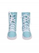 Your Friendly Neighborhood Spider Man Season 2 Halloween Cosplay Spider Gwen Accessories Blue High Top Shoes