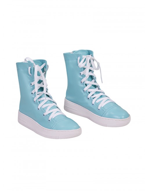 Your Friendly Neighborhood Spider Man Season 2 Halloween Cosplay Spider Gwen Accessories Blue High Top Shoes