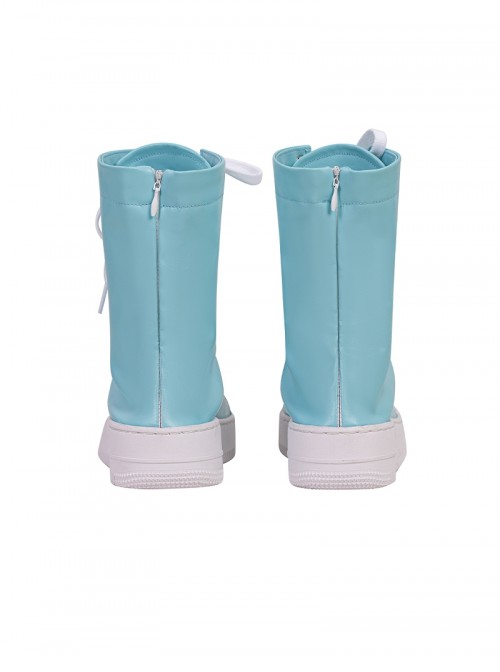 Your Friendly Neighborhood Spider Man Season 2 Halloween Cosplay Spider Gwen Accessories Blue High Top Shoes