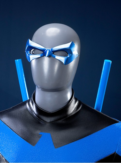 Nightwing Halloween Cosplay Robin Dick Grayson Version Bodysuit Costume Set Without Shoes