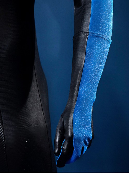 Nightwing Halloween Cosplay Robin Dick Grayson Version Bodysuit Costume Set Without Shoes