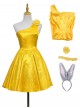 Zootopia 2 Rise Of The NonMammalians Halloween Cosplay Judy Hopps Yellow Short Dress Costume Set