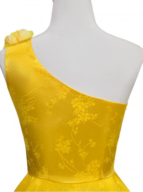 Zootopia 2 Rise Of The NonMammalians Halloween Cosplay Judy Hopps Yellow Short Dress Costume Set