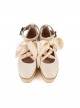 Lace Up Doll Series Elegant Lace Up Exquisite Platform Square Toe Buckle Doll Wood Grain Sole Sweet Lolita Shoes