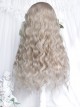 Lily Of The Valley Girl Series Light Linen Beige Mori Girl Style Wool Curl Straight Bangs Classic Lolita Long Curls Wig