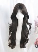 Soft Grace Series Black Elegant All Match Natural Versatile Side Swept Bangs Classic Lolita Long Curly Wig