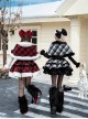 Snow Night Wish Series Cute Exquisite Winter Plaid Warm Lace Fluffy Plush Sweet Lolita Cape Bowknot Brooch Set
