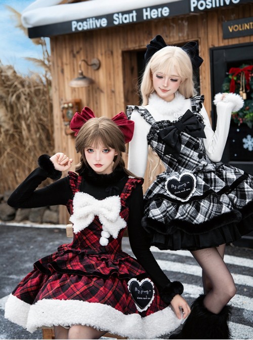 Snow Night Wish Series Black Vintage Style Heart Shape Artistic Lace Trim English Embroidered Sweet Lolita Brooch