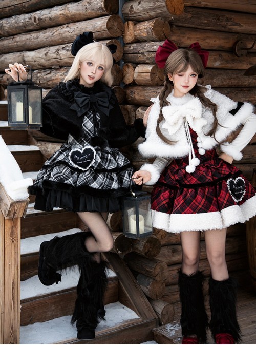 Snow Night Wish Series Black Vintage Style Heart Shape Artistic Lace Trim English Embroidered Sweet Lolita Brooch