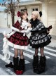 Snow Night Wish Series Dark Retro Black Versatile Subculture Y2K Fluffy Gothic Lolita Plush Leg Warmers